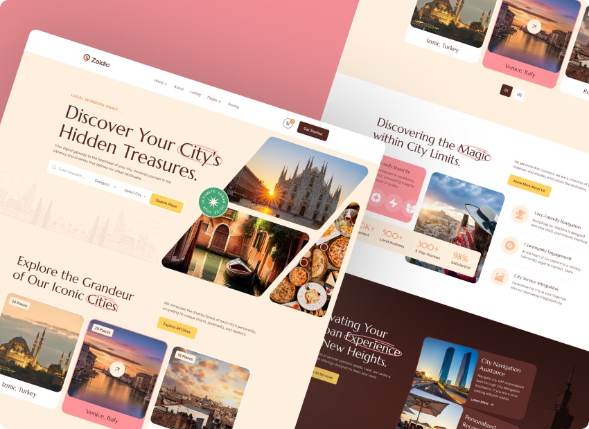 Media Zaidic - Thư mục thành phố và danh sách Mẫu Webflow 1