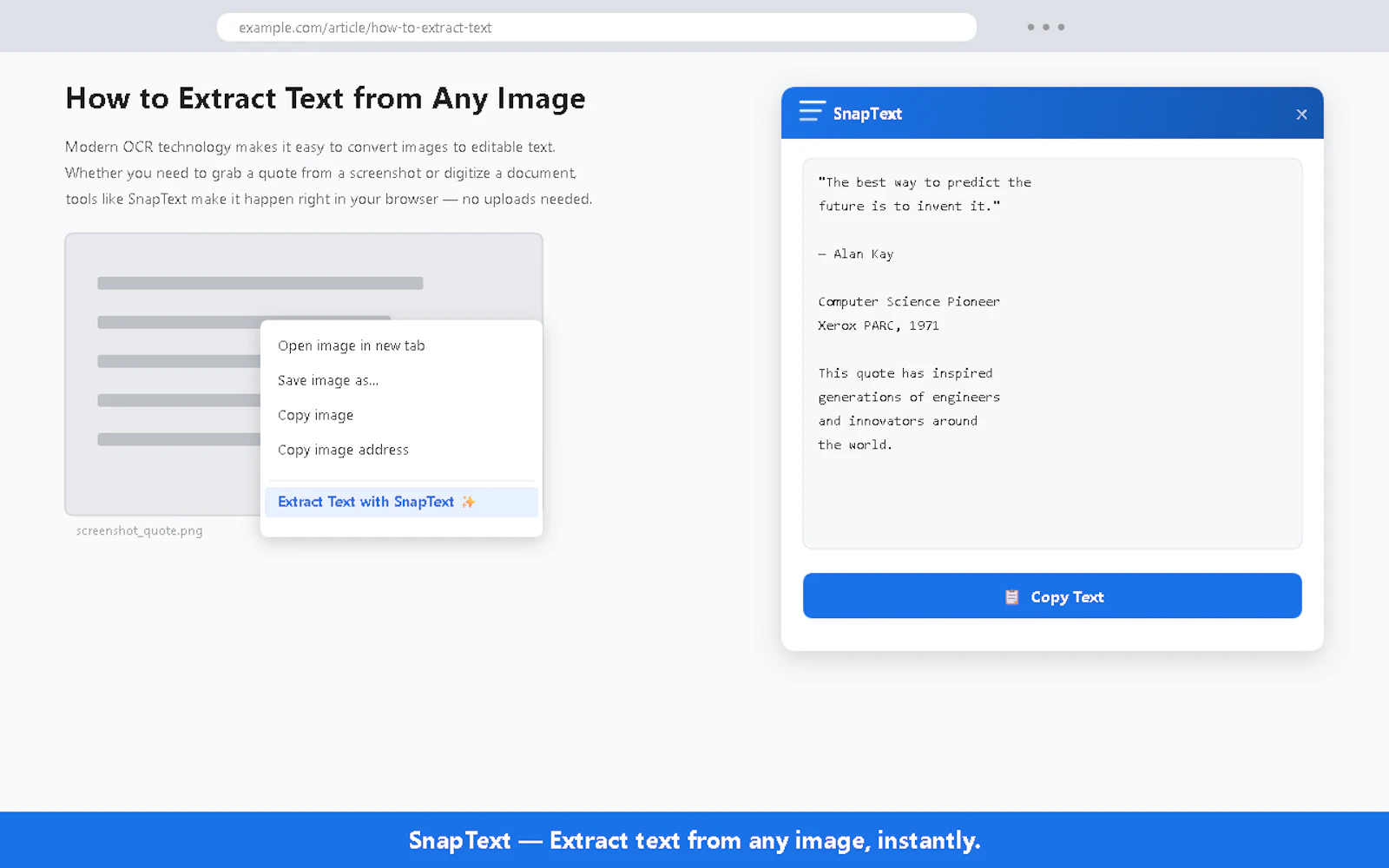 Chrome Extension screenshot 1