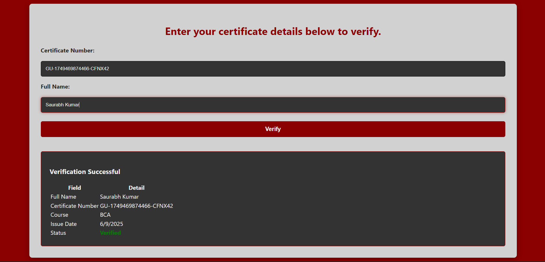 Certificate Generator Website media 3