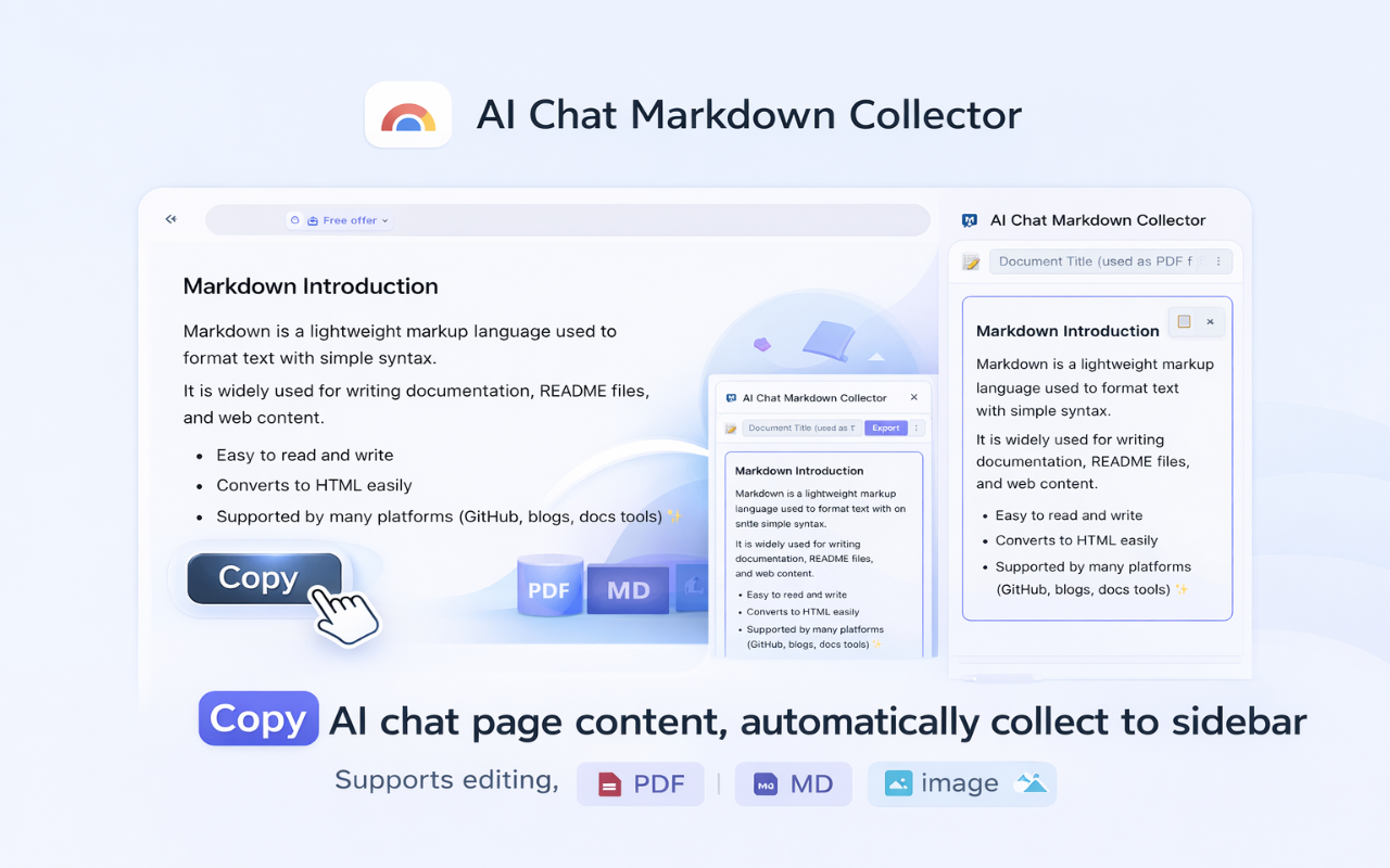 AI Chat Markdown Collector gallery image
