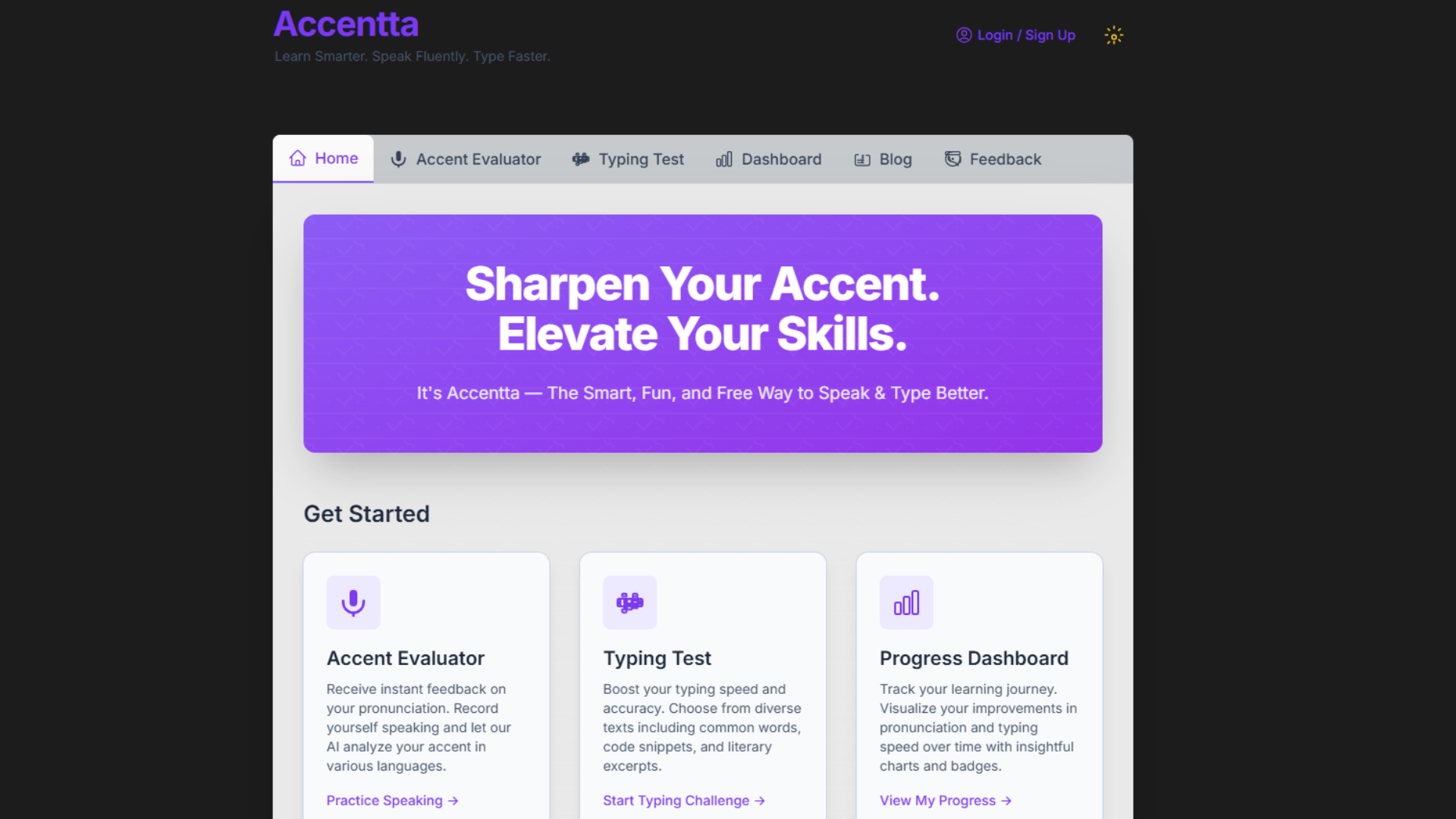 Accentta - Impara in modo più intelligente.parlare fluentemente.Digita più velocemente. media 6