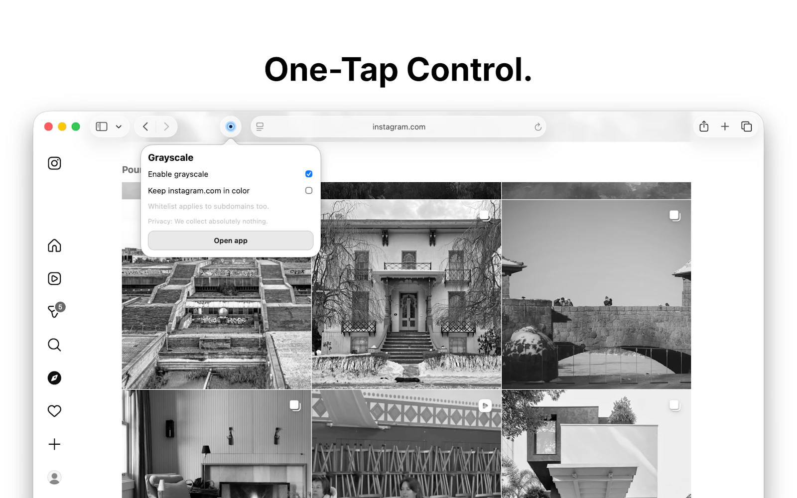 Grayscale for Safari screenshot 3