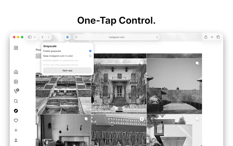 Grayscale for Safari screenshot 3