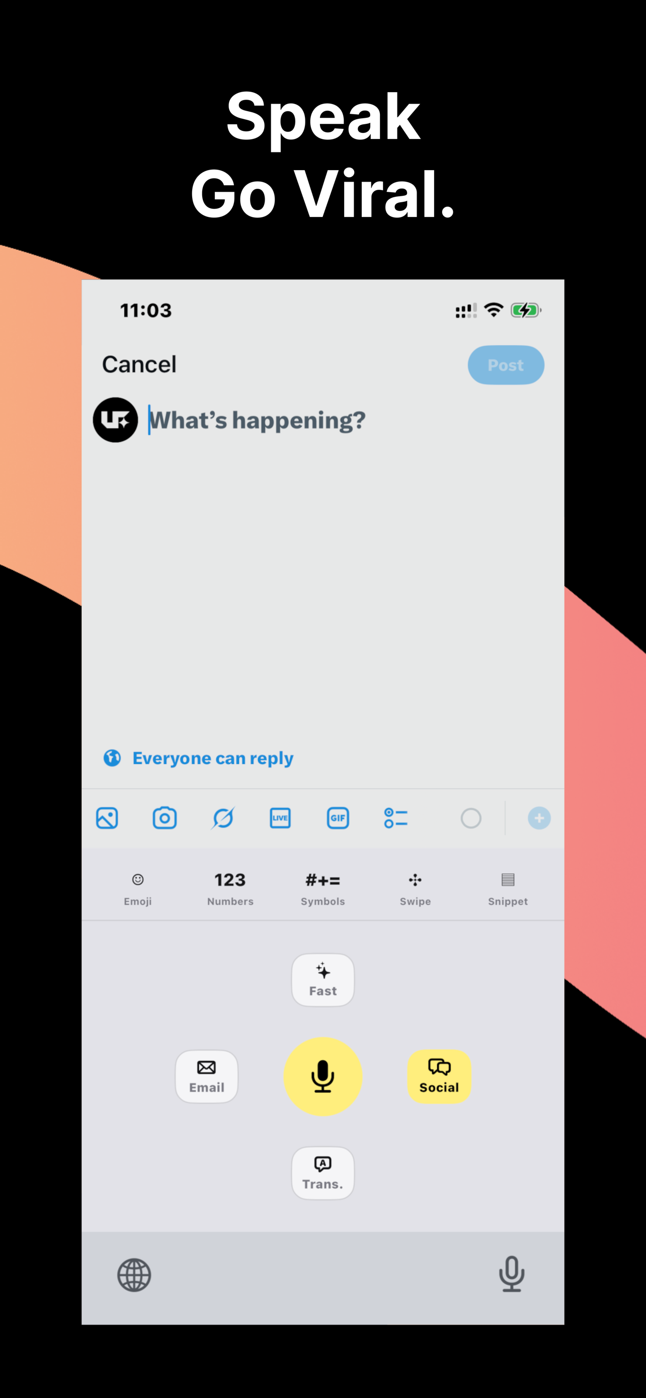 use.fo: AI Voice Typing gallery image