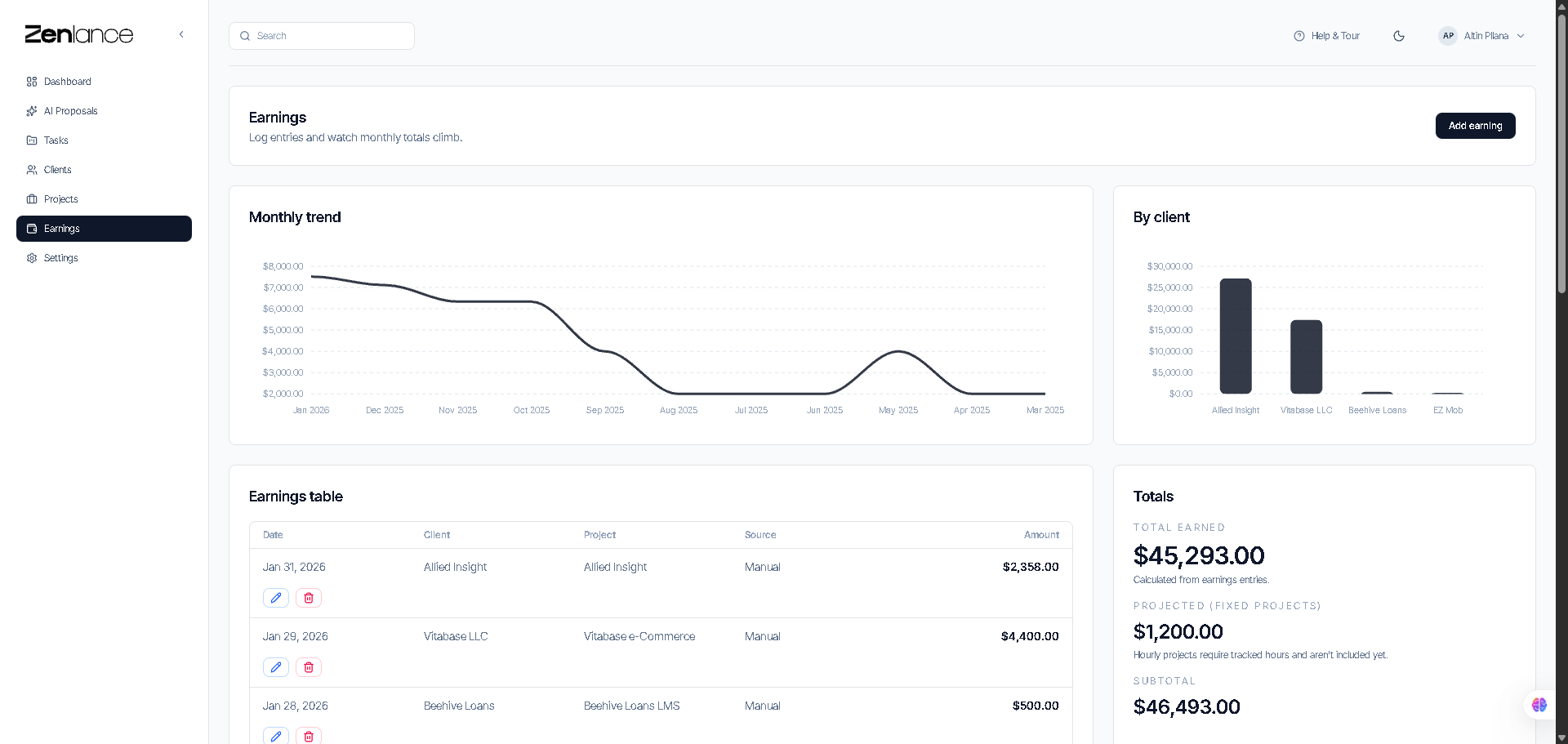 Zenlance — Win More Jobs with AI - Screenshot 4 showing product features and functionality