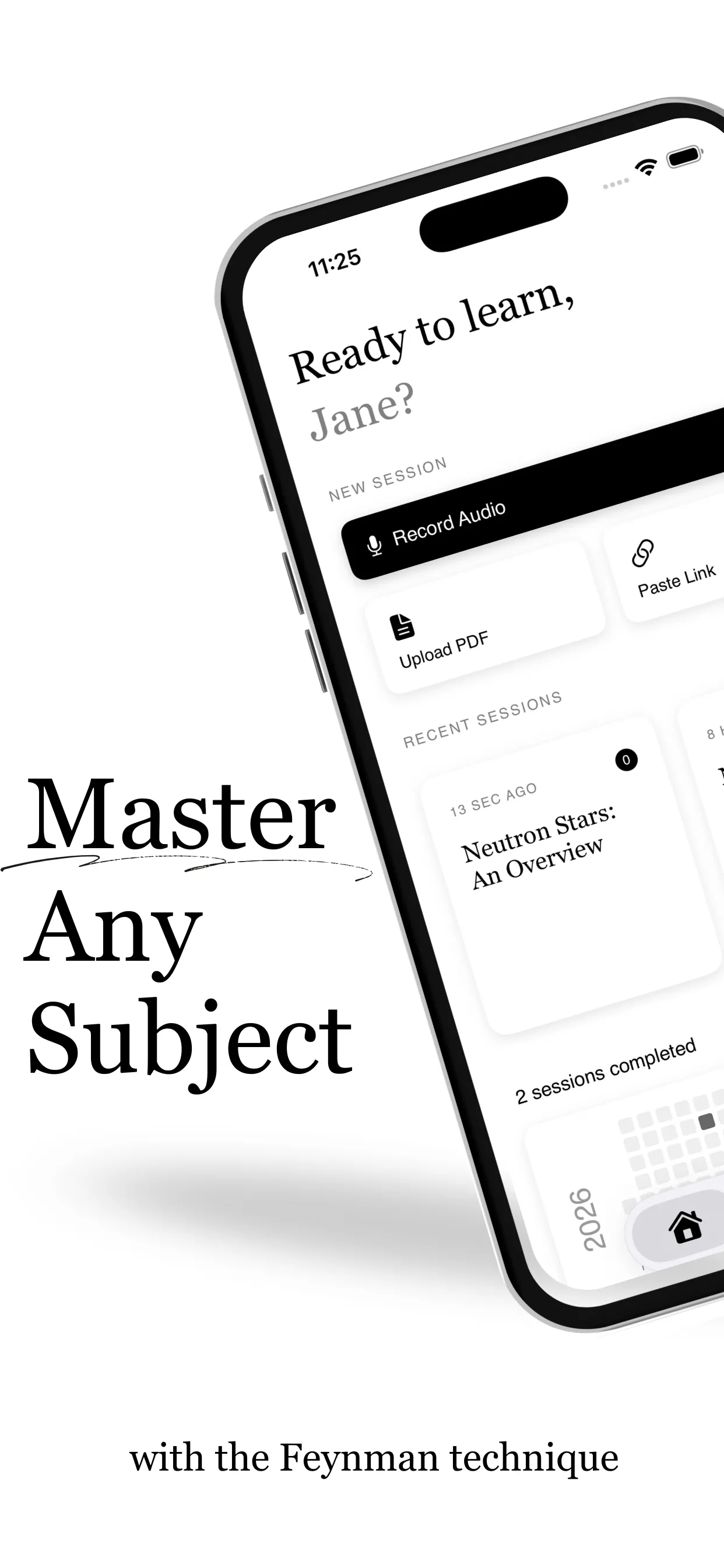 Nota - Feynman technique learning app 제품 배너