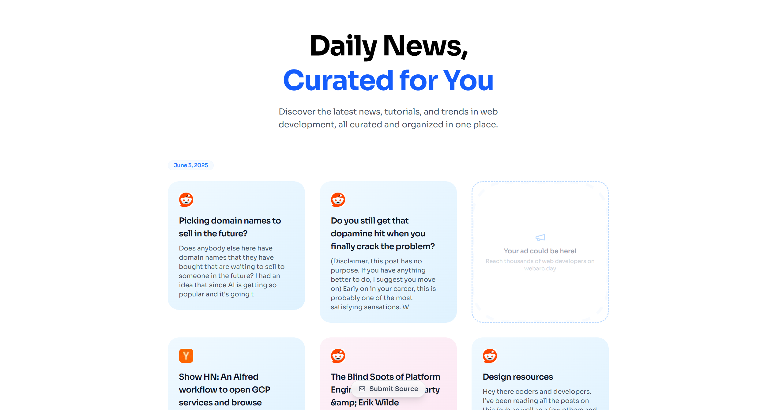 webarc.day - Notizie quotidiane, curate per te media 1