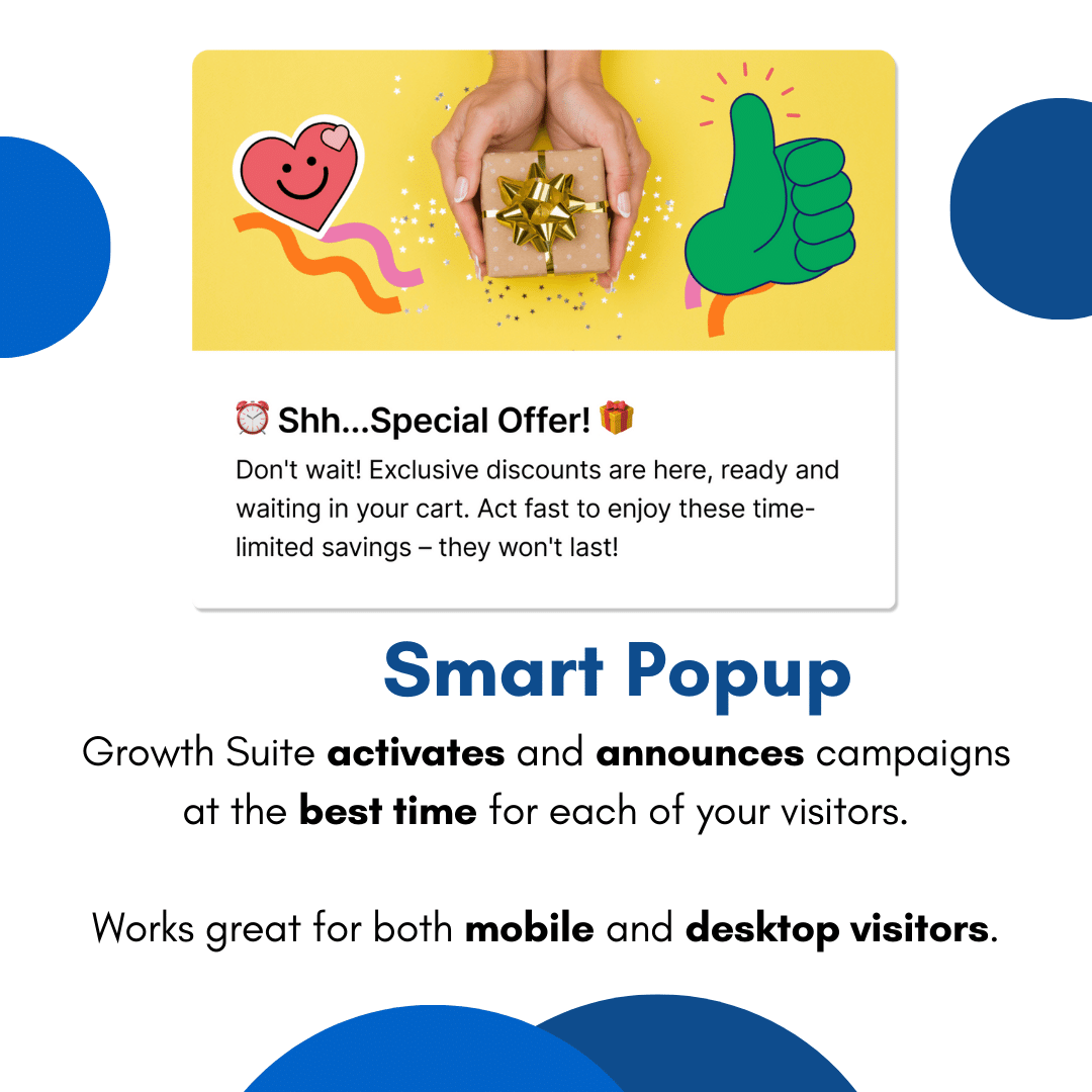 ग्रोथ सुइट शॉपिफाई ऐप - AI संचालित Shopify डिस्काउंट ऐप के साथ परित्यक्त गाड़ियां पुनर्प्राप्त करें मीडिया 4