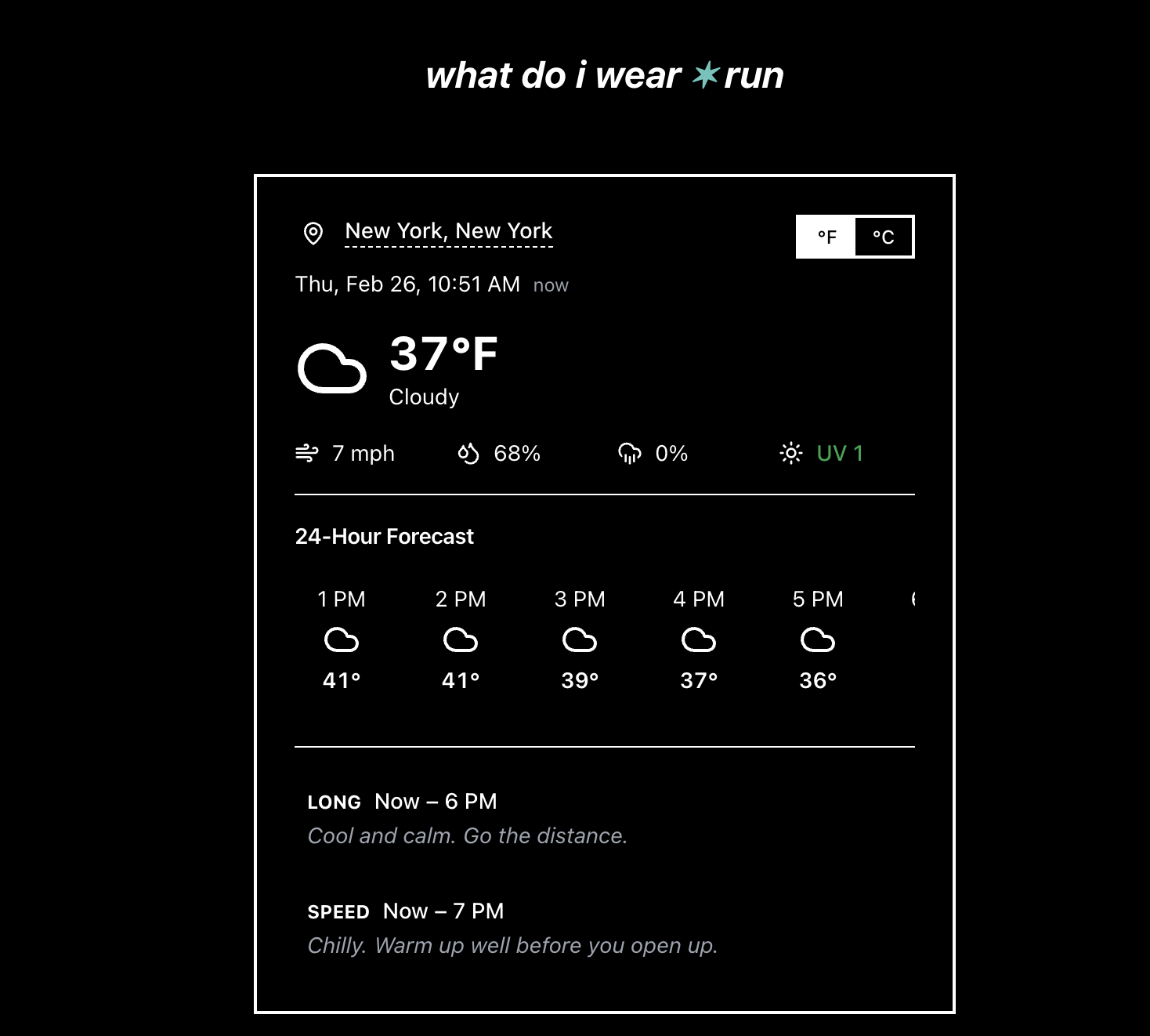whatdoiwear.run - Screenshot 2 showing product features and functionality