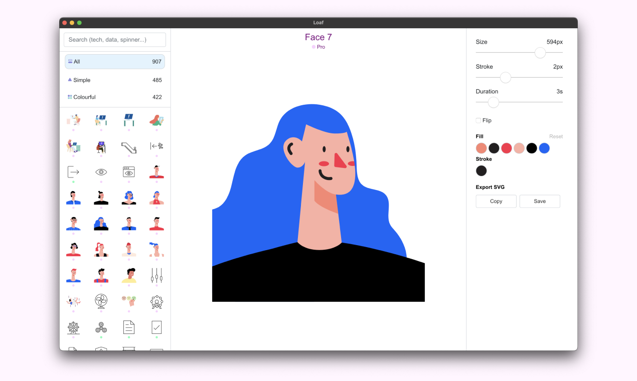 Loaf 2.0 - Een SVG -editor met 900 premium -animaties! media 4