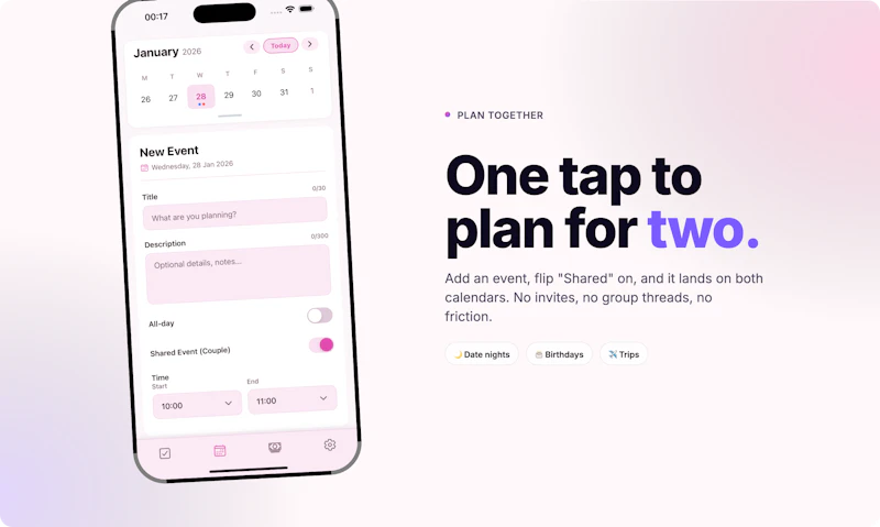 Tandem – Your Couple's Shared Brain screenshot 3