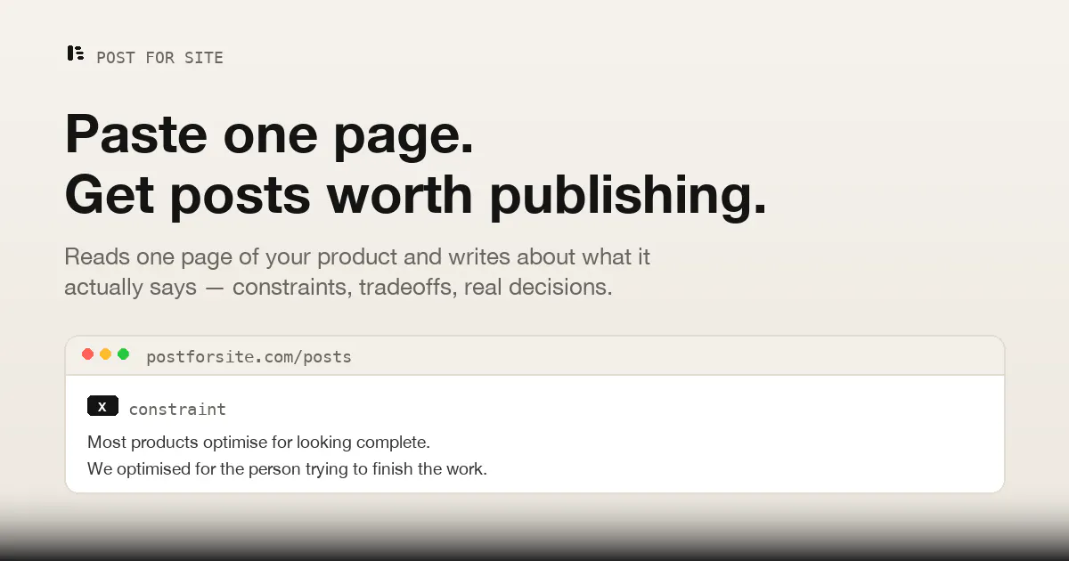 Post for Site gallery image