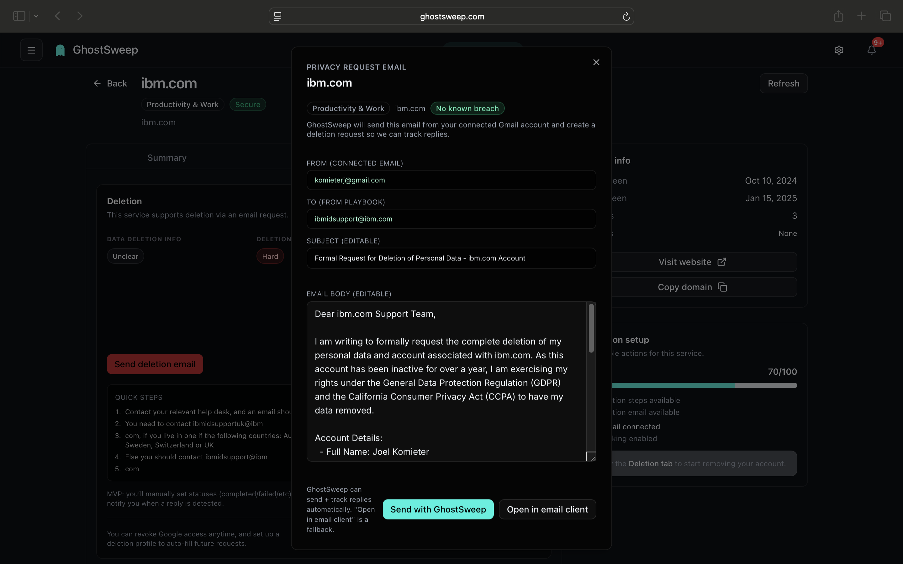 GhostSweep gallery image