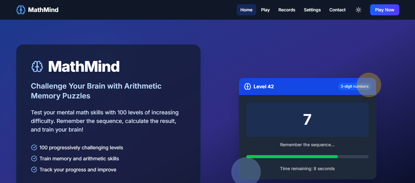 Mathmind - Arithmetic Memory Challenge Medien 2