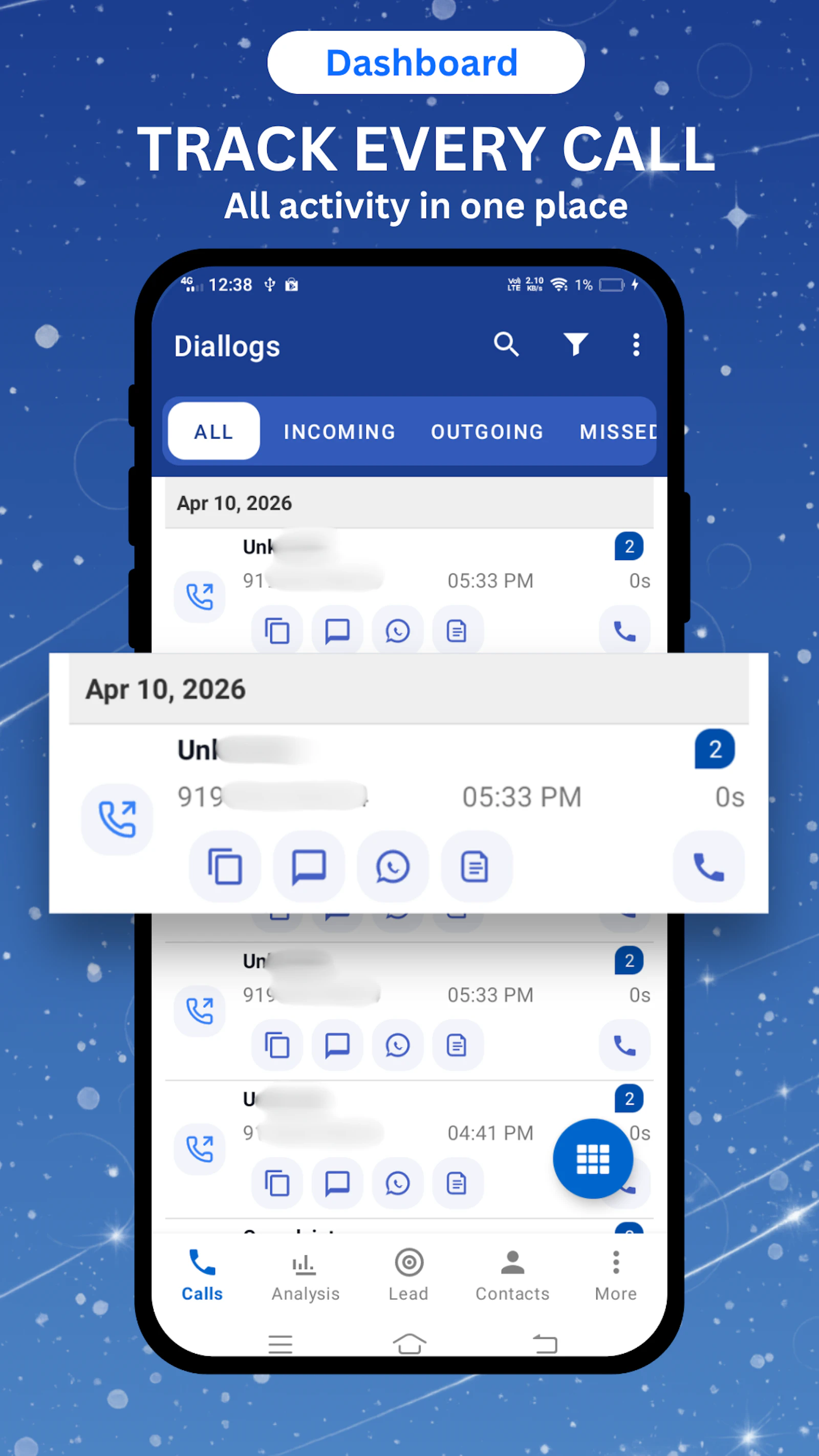 Diallogs - Call Log Analytics screenshot 2