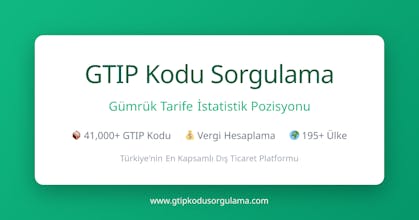 GTIP Kodu Sorgulama gallery image