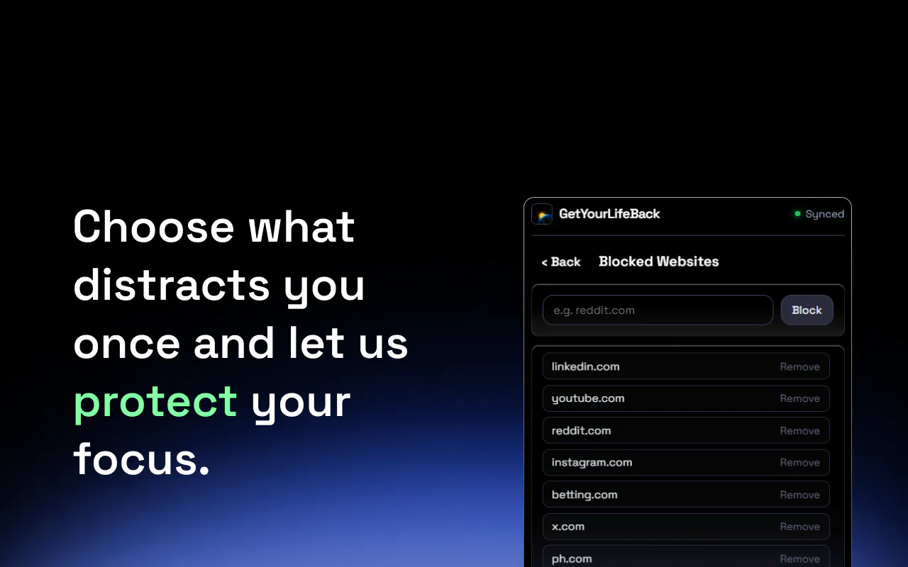 GetYourLifeBack Extension gallery image