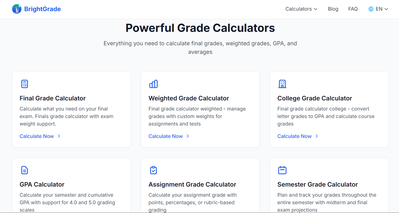 BrightGrade - Screenshot 2 showing product features and functionality