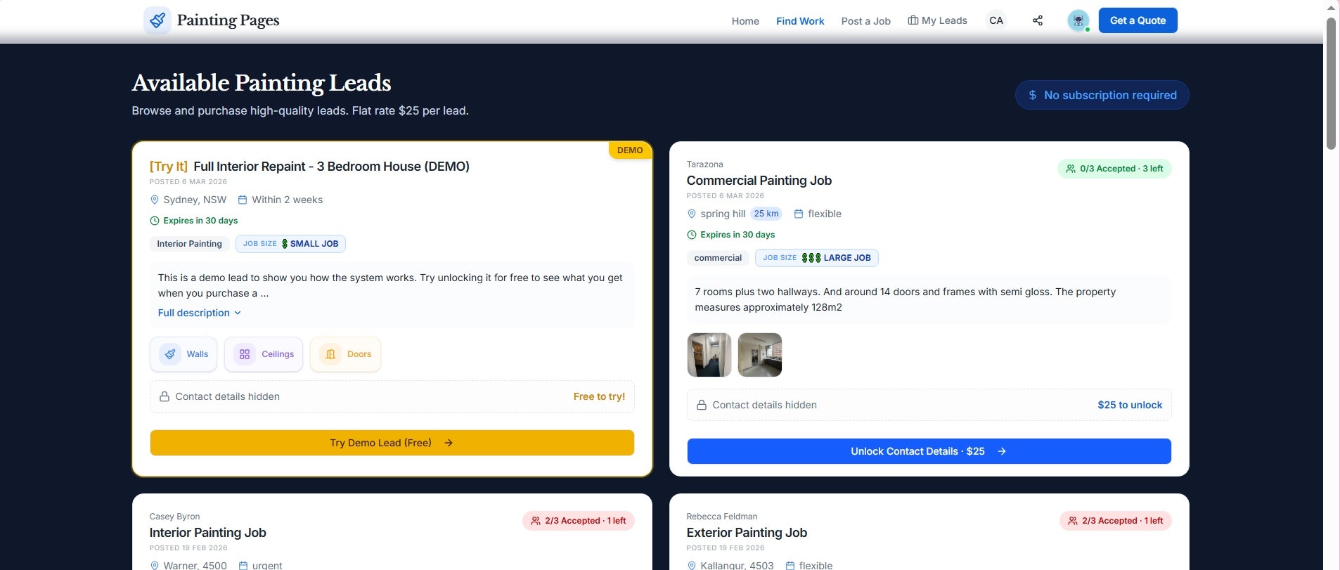 Painting Pages - Screenshot 3 showing product features and functionality