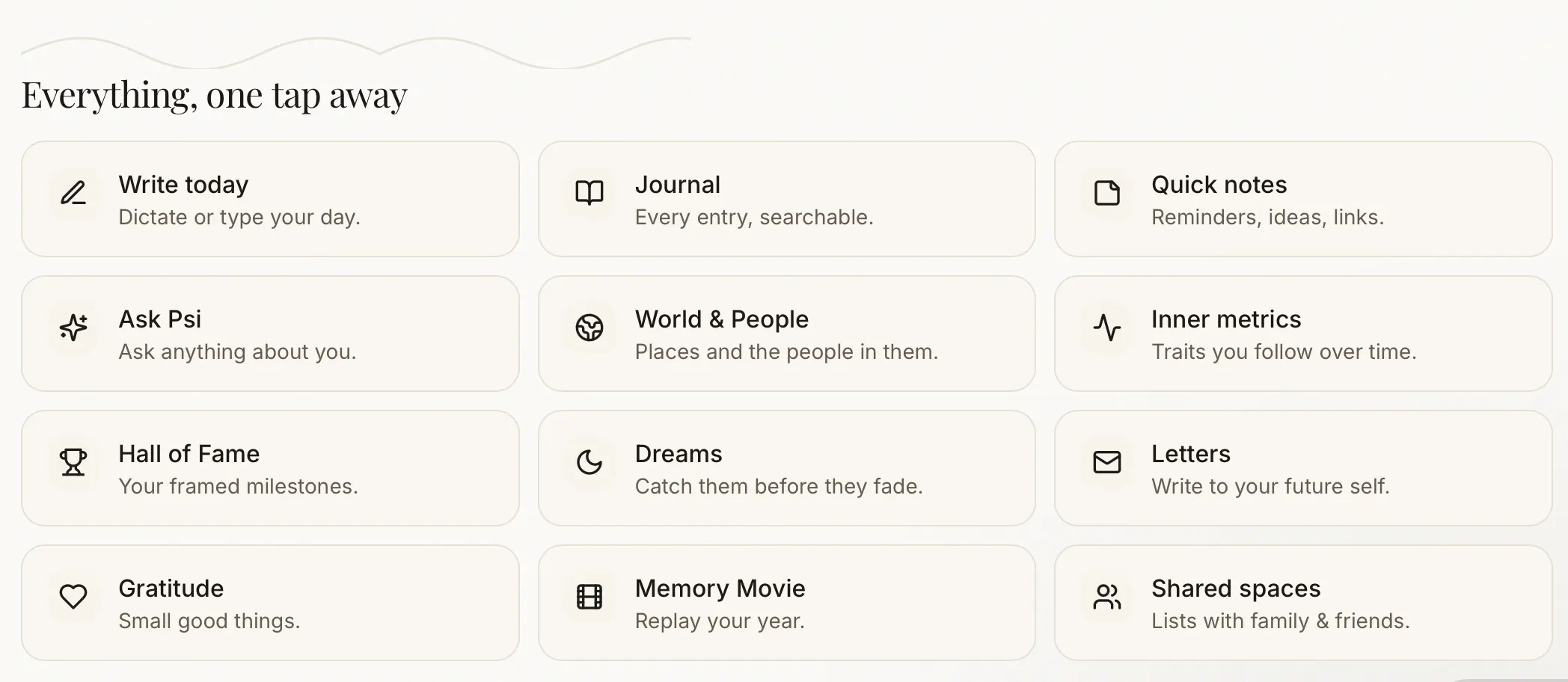Psi — Remember. Relive. Share. gallery image