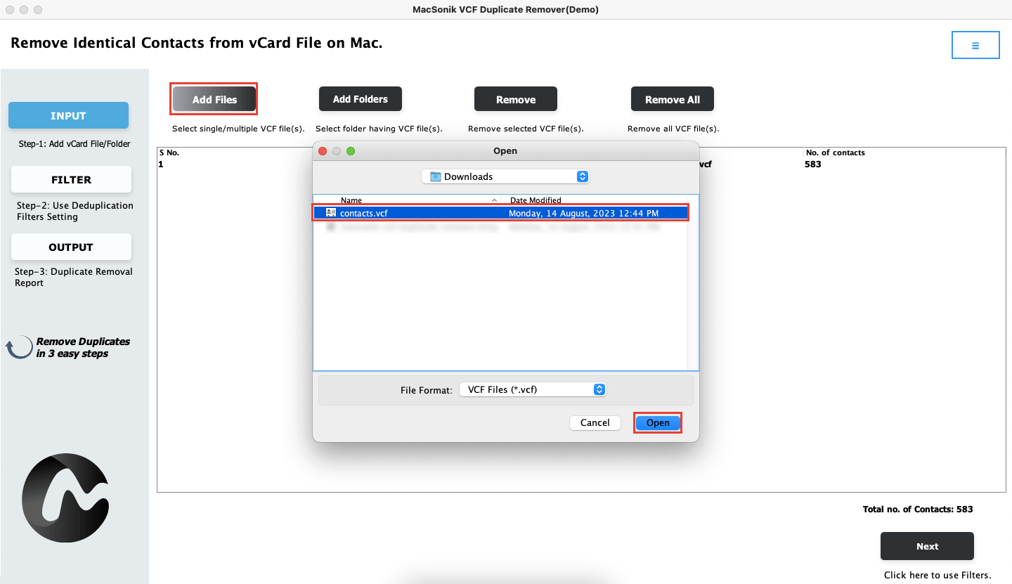 MacSonik vCard Duplicate Remover gallery image