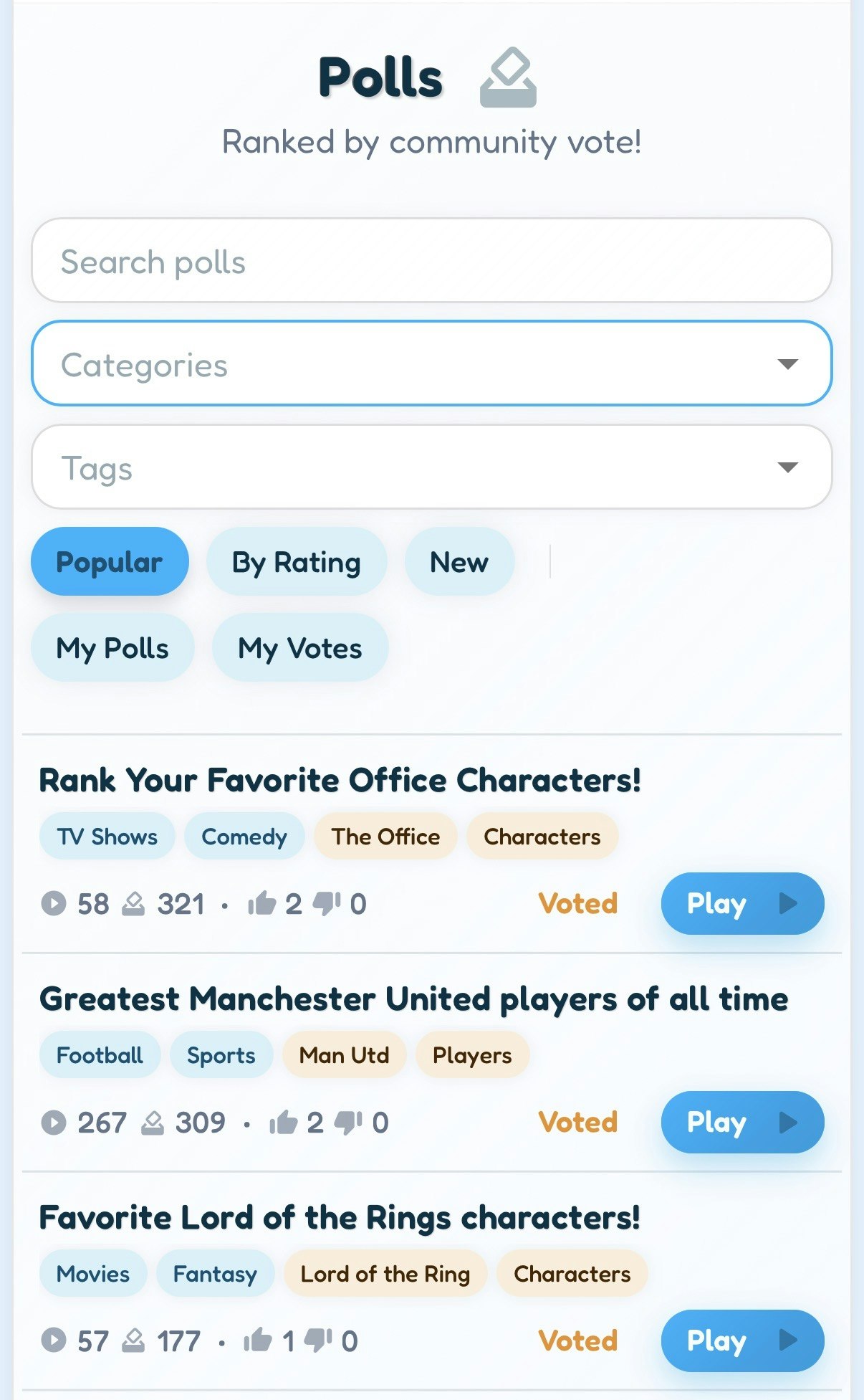 RankTrivia Trivia & Polls gallery image