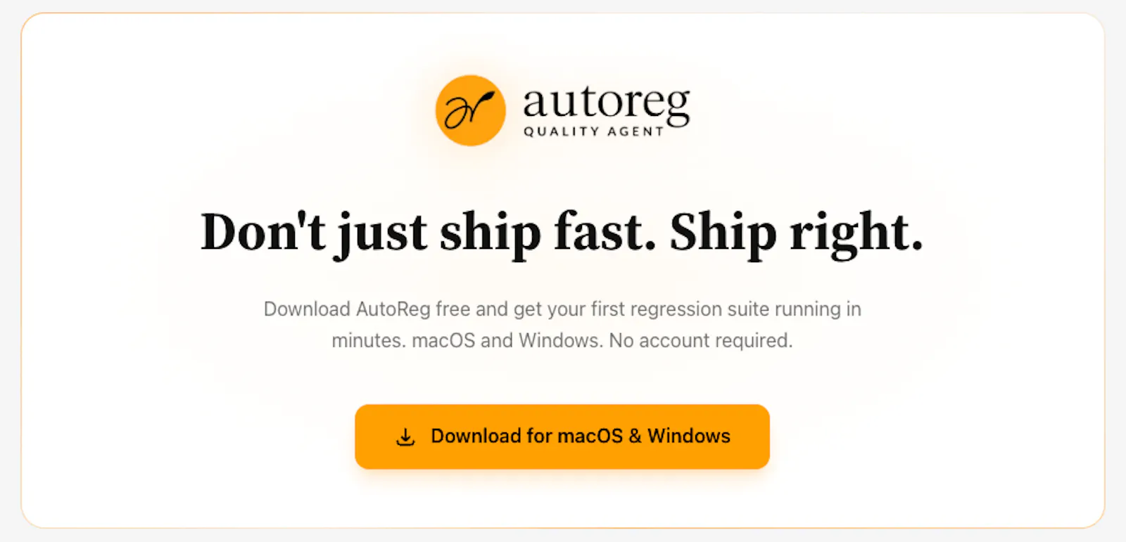 AutoReg screenshot 1