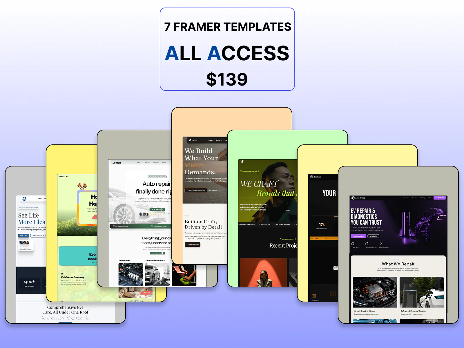  All-Access Framer Template Bundle screenshot 1