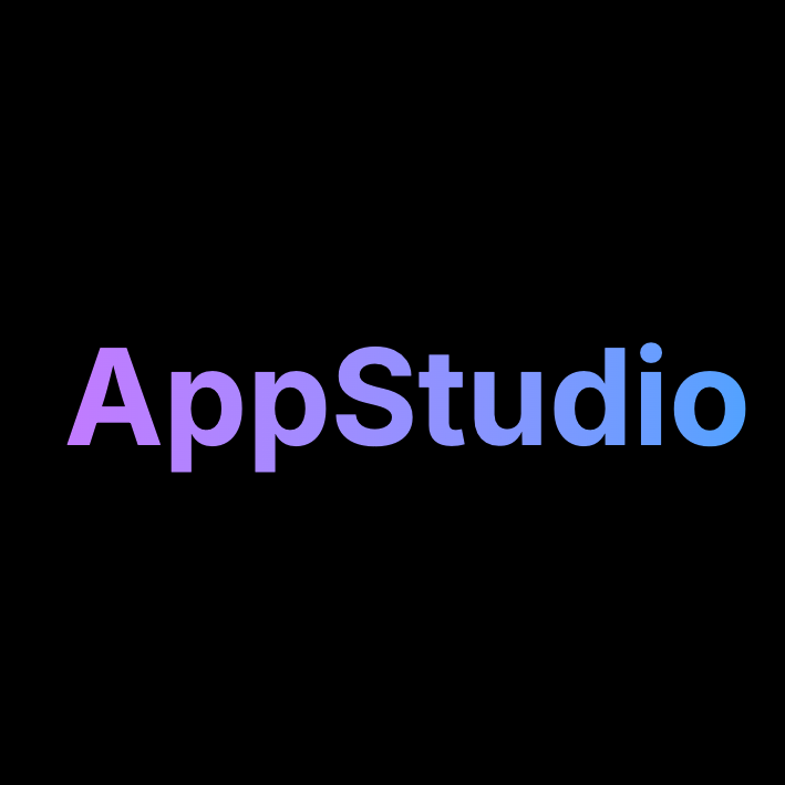 AppStudio - Product Hunt launch logo and brand identity