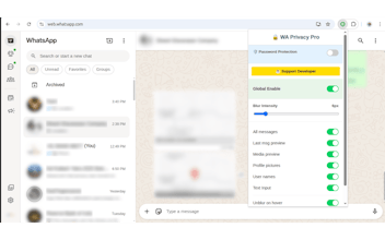 Privacy guard for whatsapp™ web gallery image