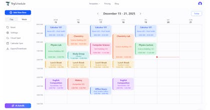 TrySchedule gallery image