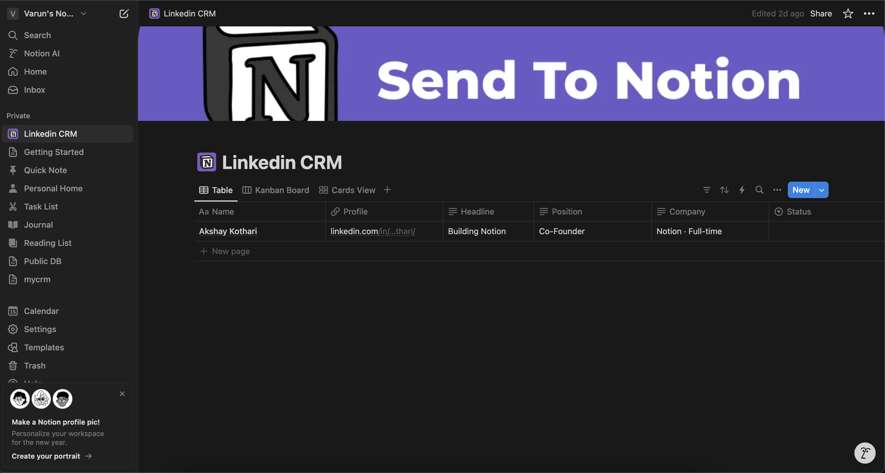 ส่งไปยังแนวคิด - บันทึกโปรไฟล์ LinkedIn เป็นแนวคิด media 2