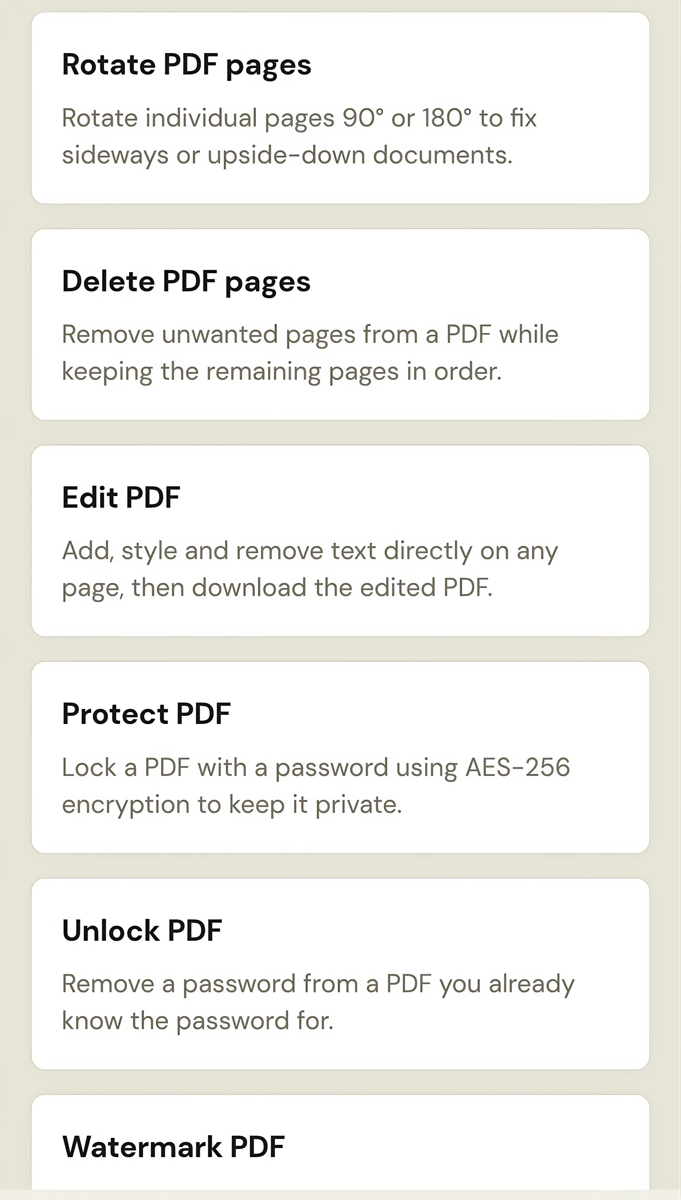 Free PDF Tools gallery image
