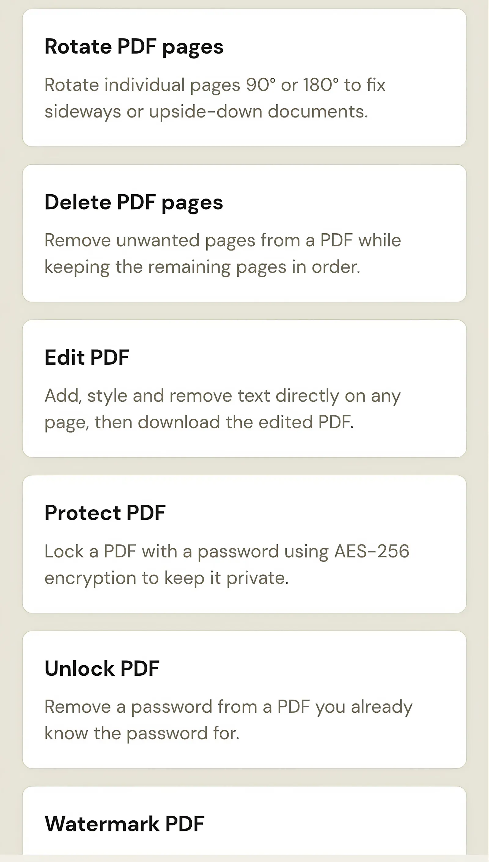 Free PDF Tools screenshot 3