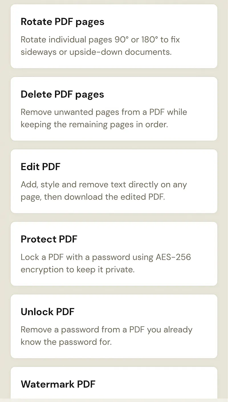 Free PDF Tools screenshot 3