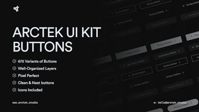Arctek Button UI Kit gallery image