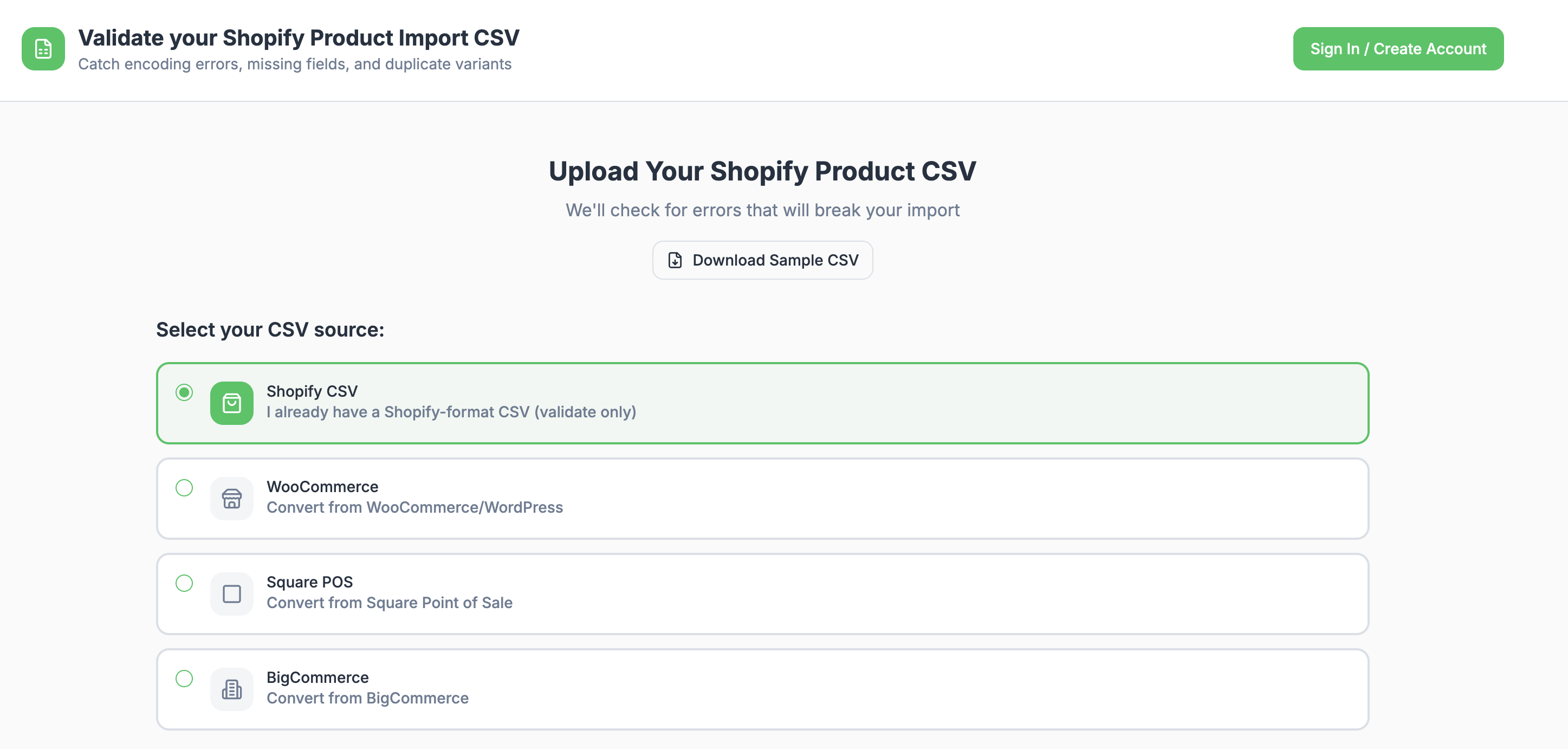 CSV Fixer for Shopify gallery image