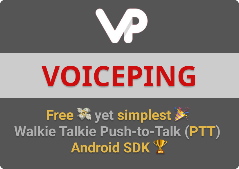 Free VoicePing Open Source Android SDK gallery image