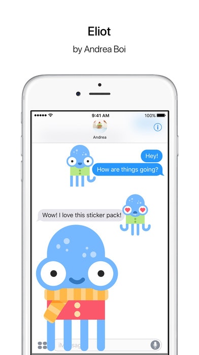 Eliot – Funny Octopus Stickers gallery image