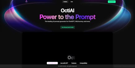 OctiAI - AI Assistant for ChatGPT: OctiAI is your go-to AI assistant for ChatGPT, providing purpose-built support for Mid Journey and other AI models. 