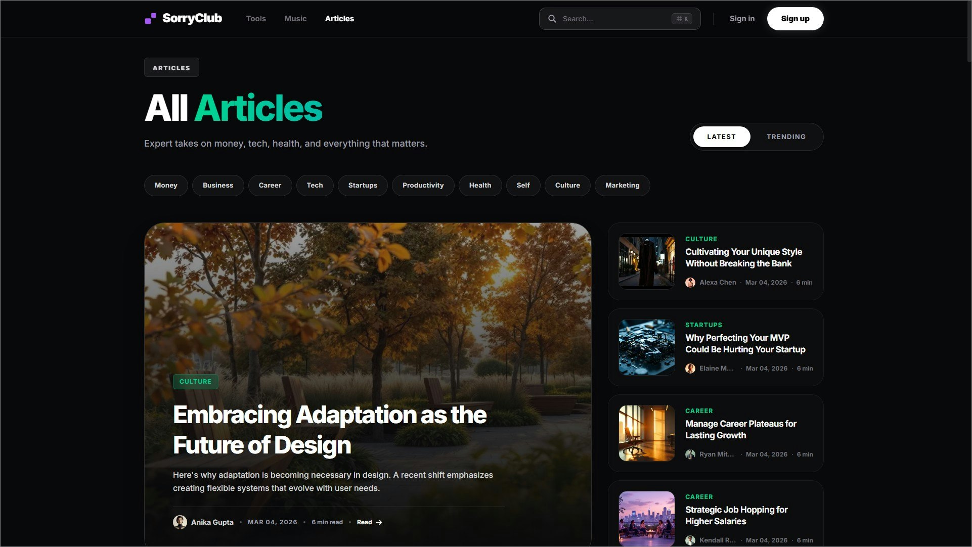 SorryClub - Screenshot 5 showing product features and functionality