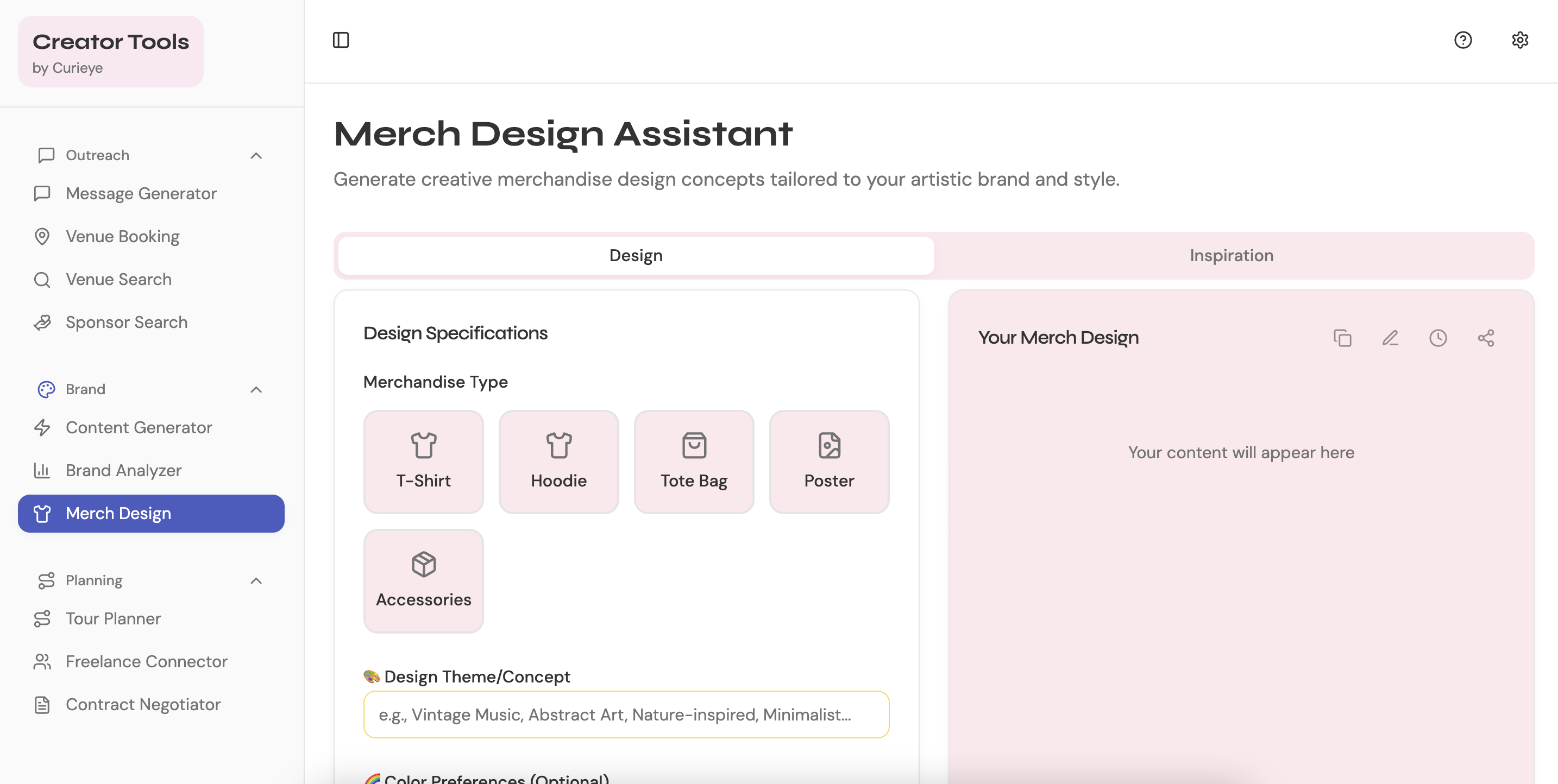Curieye voor makers - Gratis AI-aangedreven toolkit voor onafhankelijke artiesten media 6