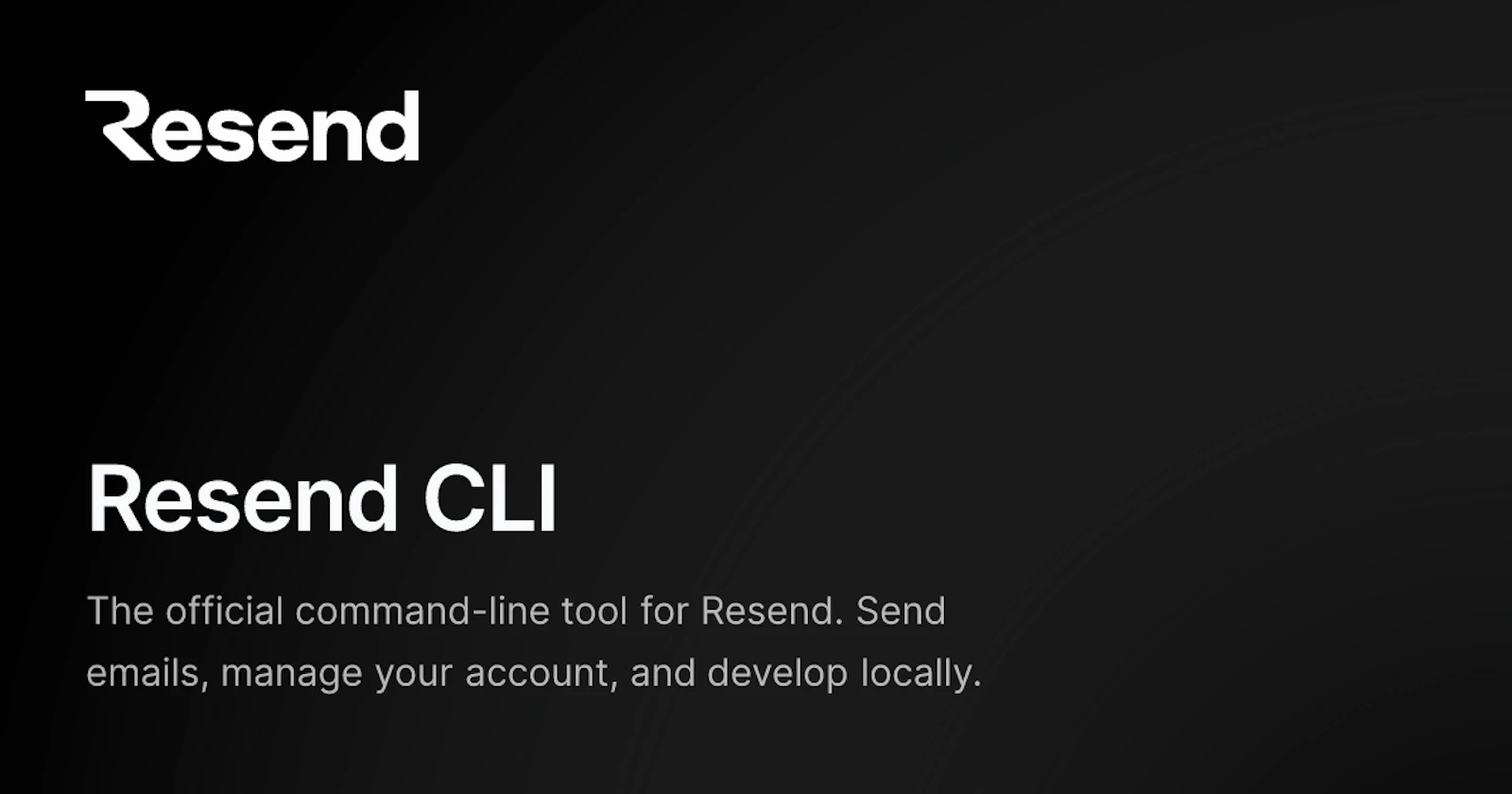 Resend CLI 2.0 screenshot 2