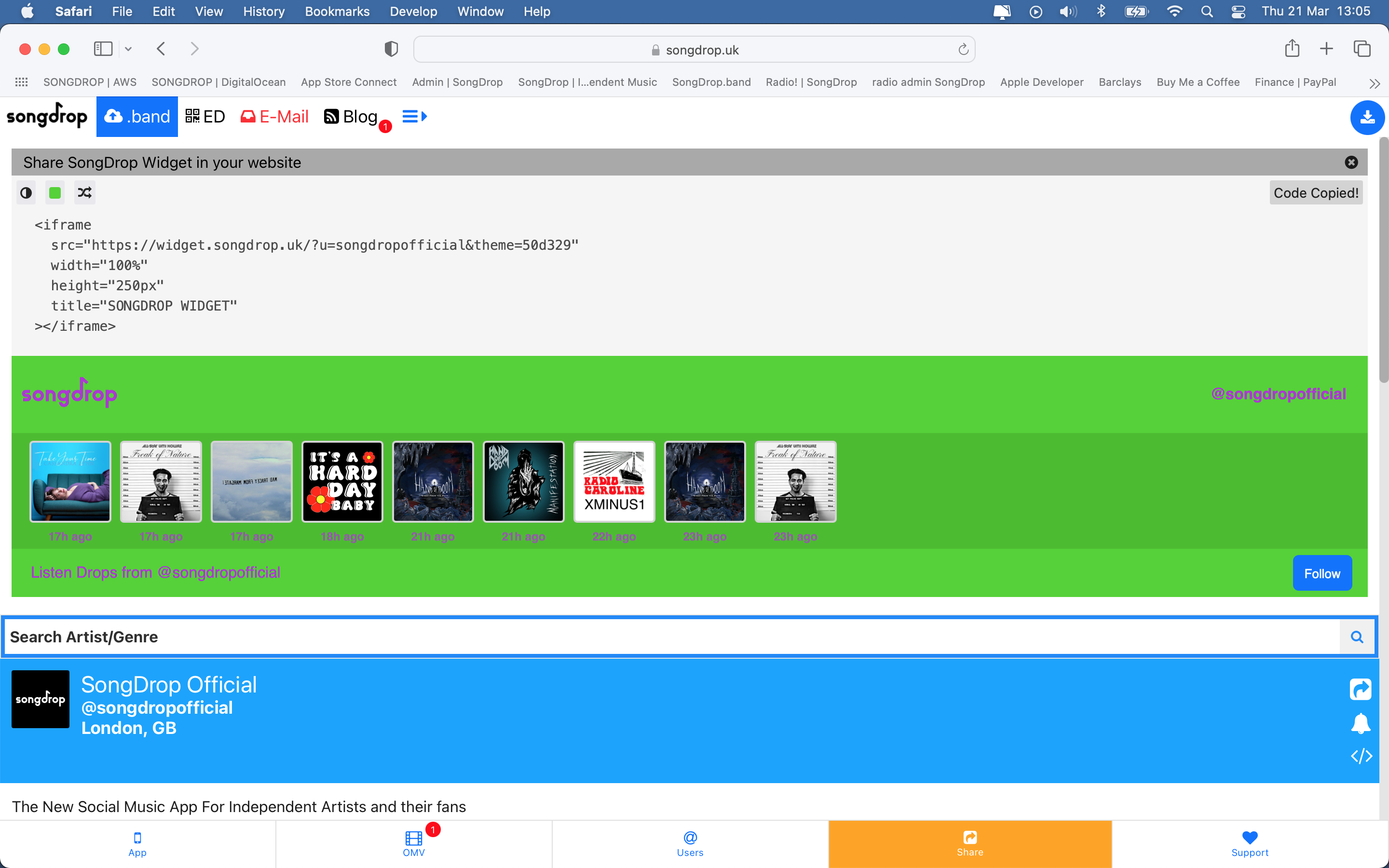Widget Songdrop media 4