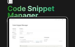 Code Snippet Manager media 1