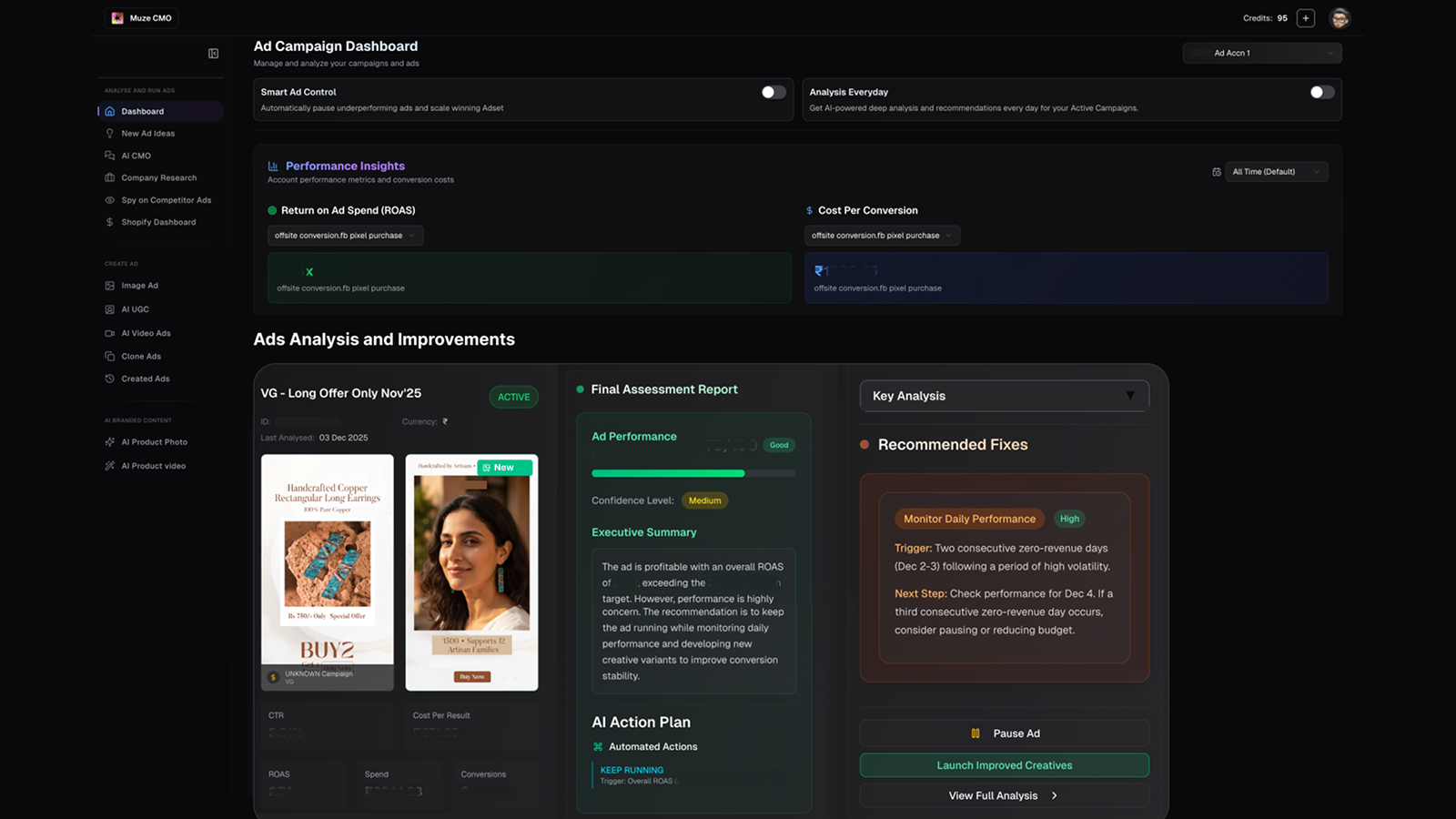Muze AI - Screenshot 3 showing product features and functionality