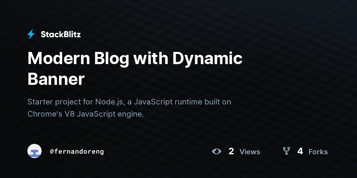 StackBlitz: StackBlitz is an instant fullstack web IDE for the ...