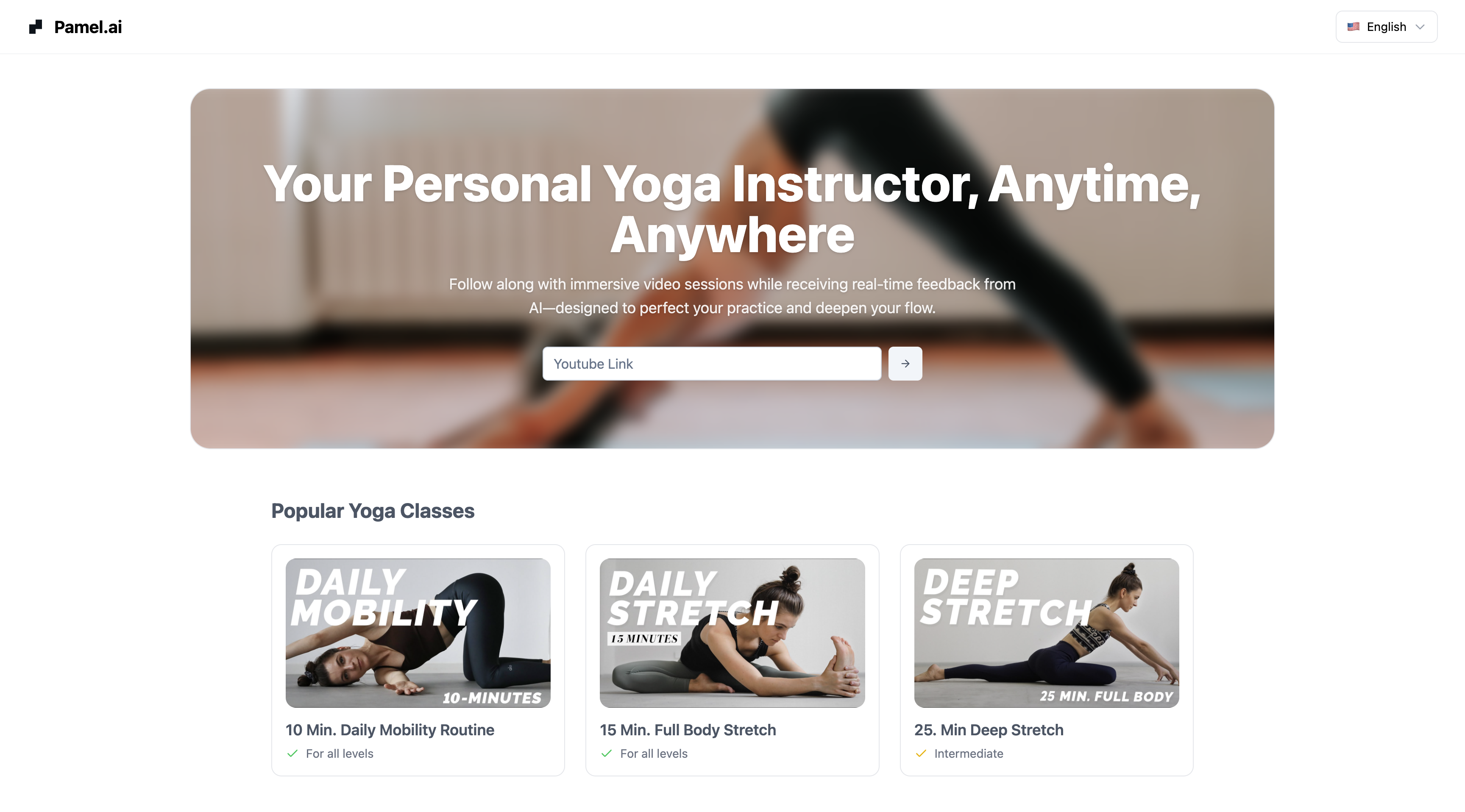 Pamel.ai - AI Yoga -Trainer Medien 1