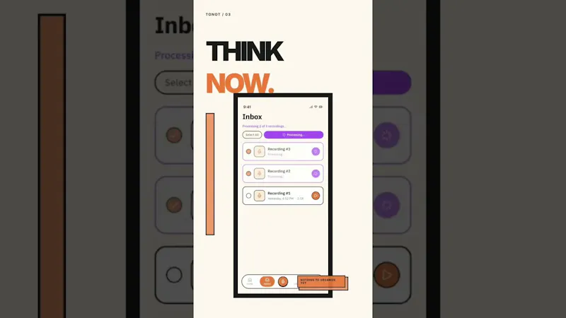 Tonot - AI voice note screenshot 1 (video preview)