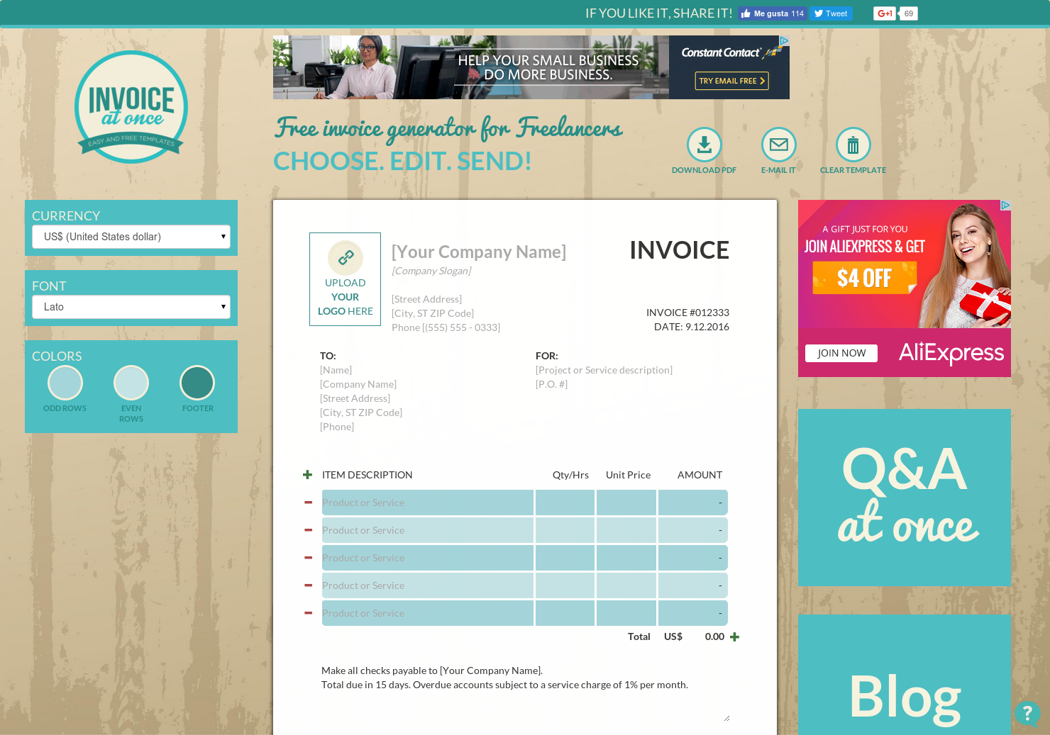 Invoice At Once gallery image